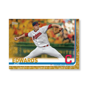 Jon Edwards 2019 Topps Baseball Series 2 Veterans I Poster Gold Ed. # to 1- artbble-pos-19tbb2-1089-gold-s
