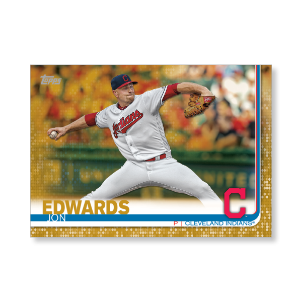 Jon Edwards 2019 Topps Baseball Series 2 Veterans I Poster Gold Ed. # to 1- artbble-pos-19tbb2-1089-gold-s