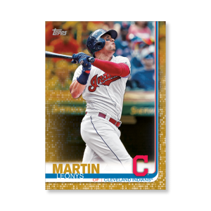 Leonys Martin 2019 Topps Baseball Series 2 Veterans I Poster Gold Ed. # to 1- artbble-pos-19tbb2-1090-gold-s