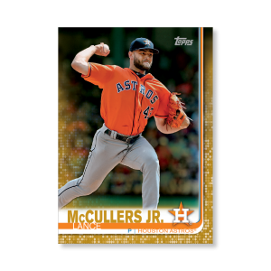 Lance McCullers Jr. 2019 Topps Baseball Series 2 Veterans II Poster Gold Ed. # to 1- artbble-pos-19tbb2-1114-gold-s