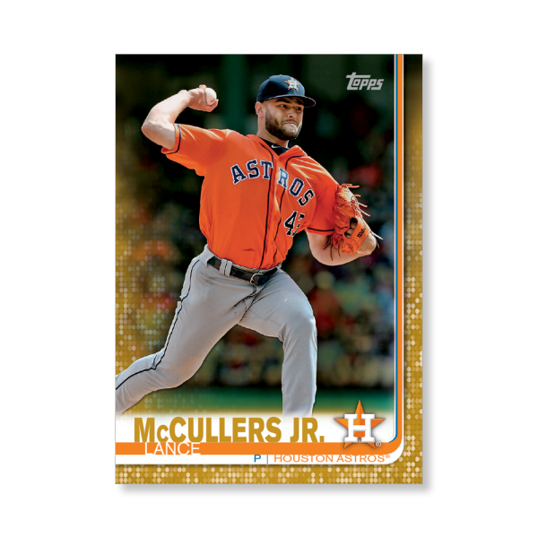 Lance McCullers Jr. 2019 Topps Baseball Series 2 Veterans II Poster Gold Ed. # to 1- artbble-pos-19tbb2-1114-gold-s