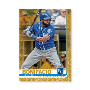 Jorge Bonifacio 2019 Topps Baseball Series 2 Veterans II Poster Gold Ed. # to 1- artbble-pos-19tbb2-1120-gold-s