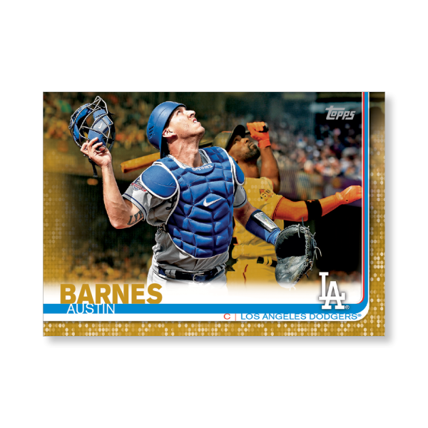 Austin Barnes 2019 Topps Baseball Series 2 Veterans II Poster Gold Ed. # to 1- artbble-pos-19tbb2-1132-gold-s