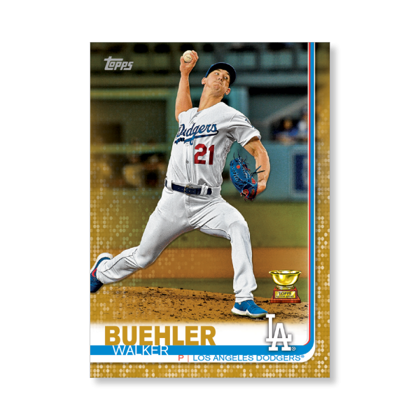 Walker Buehler 2019 Topps Baseball Series 2 Veterans II Poster Gold Ed. # to 1- artbble-pos-19tbb2-1133-gold-s