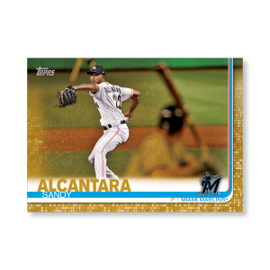Sandy Alcantara 2019 Topps Baseball Series 2 Veterans II Poster Gold Ed. # to 1- artbble-pos-19tbb2-1140-gold-s