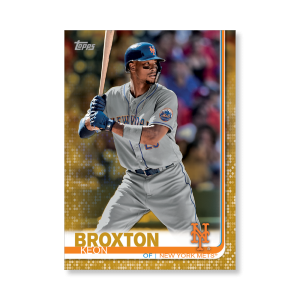 Keon Broxton 2019 Topps Baseball Series 2 Veterans II Poster Gold Ed. # to 1- artbble-pos-19tbb2-1148-gold-s