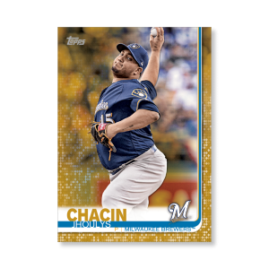 Jhoulys Chacin 2019 Topps Baseball Series 2 Veterans II Poster Gold Ed. # to 1- artbble-pos-19tbb2-1151-gold-s