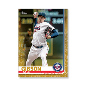 Kyle Gibson 2019 Topps Baseball Series 2 Veterans II Poster Gold Ed. # to 1- artbble-pos-19tbb2-1160-gold-s