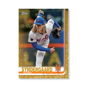 Noah Syndergaard 2019 Topps Baseball Series 2 Veterans II Poster Gold Ed. # to 1- artbble-pos-19tbb2-1167-gold-s