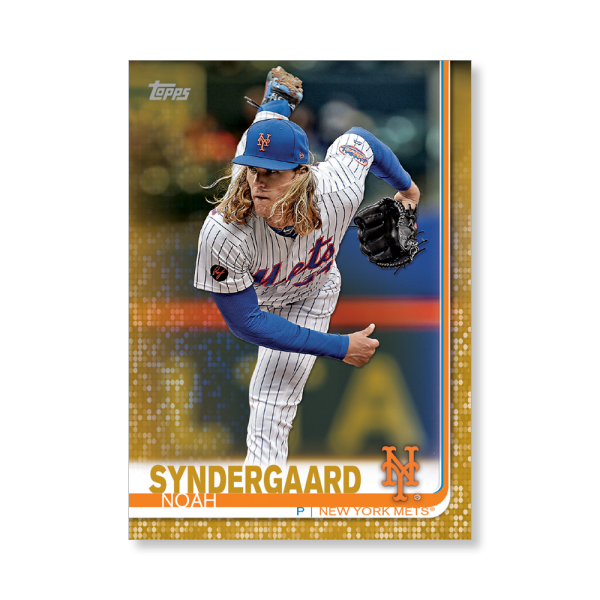 Noah Syndergaard 2019 Topps Baseball Series 2 Veterans II Poster Gold Ed. # to 1- artbble-pos-19tbb2-1167-gold-s