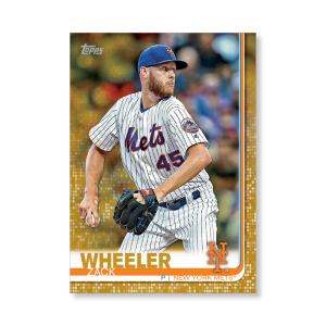 Zack Wheeler 2019 Topps Baseball Series 2 Veterans II Poster Gold Ed. # to 1- artbble-pos-19tbb2-1168-gold-s