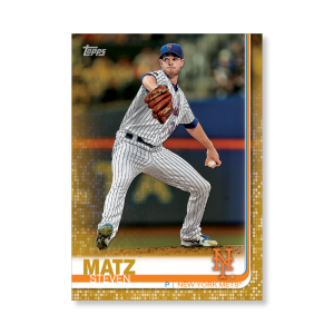 Steven Matz 2019 Topps Baseball Series 2 Veterans II Poster Gold Ed. # to 1- artbble-pos-19tbb2-1169-gold-s