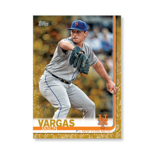 Jason Vargas 2019 Topps Baseball Series 2 Veterans II Poster Gold Ed. # to 1- artbble-pos-19tbb2-1170-gold-s