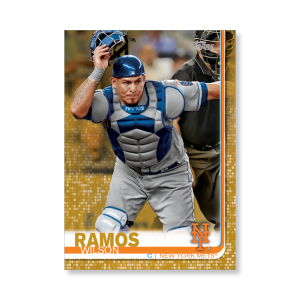 Wilson Ramos 2019 Topps Baseball Series 2 Veterans II Poster Gold Ed. # to 1- artbble-pos-19tbb2-1171-gold-s