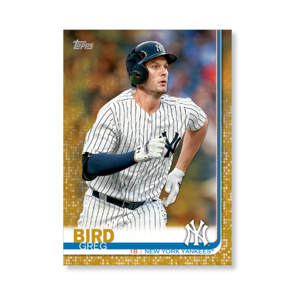 Greg Bird 2019 Topps Baseball Series 2 Veterans II Poster Gold Ed. # to 1- artbble-pos-19tbb2-1178-gold-s