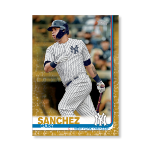 Gary Sanchez 2019 Topps Baseball Series 2 Veterans II Poster Gold Ed. # to 1- artbble-pos-19tbb2-1181-gold-s