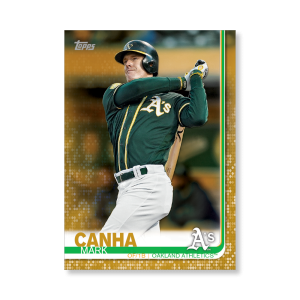 Mark Canha 2019 Topps Baseball Series 2 Veterans II Poster Gold Ed. # to 1- artbble-pos-19tbb2-1188-gold-s