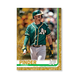 Chad Pinder 2019 Topps Baseball Series 2 Veterans II Poster Gold Ed. # to 1- artbble-pos-19tbb2-1189-gold-s