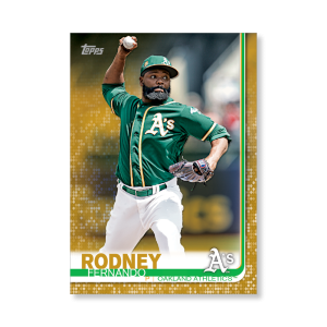 Fernando Rodney 2019 Topps Baseball Series 2 Veterans II Poster Gold Ed. # to 1- artbble-pos-19tbb2-1190-gold-s