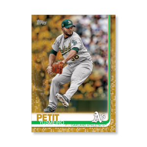 Yusmeiro Petit 2019 Topps Baseball Series 2 Veterans II Poster Gold Ed. # to 1- artbble-pos-19tbb2-1194-gold-s