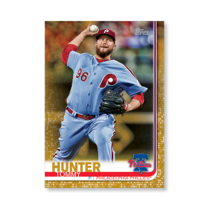 Tommy Hunter 2019 Topps Baseball Series 2 Veterans III Poster Gold Ed. # to 1- artbble-pos-19tbb2-1202-gold-s