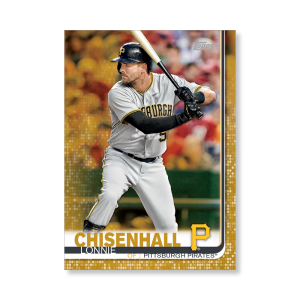 Lonnie Chisenhall 2019 Topps Baseball Series 2 Veterans III Poster Gold Ed. # to 1- artbble-pos-19tbb2-1203-gold-s