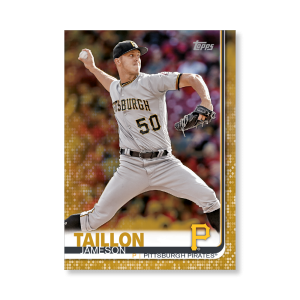 Jameson Taillon 2019 Topps Baseball Series 2 Veterans III Poster Gold Ed. # to 1- artbble-pos-19tbb2-1204-gold-s