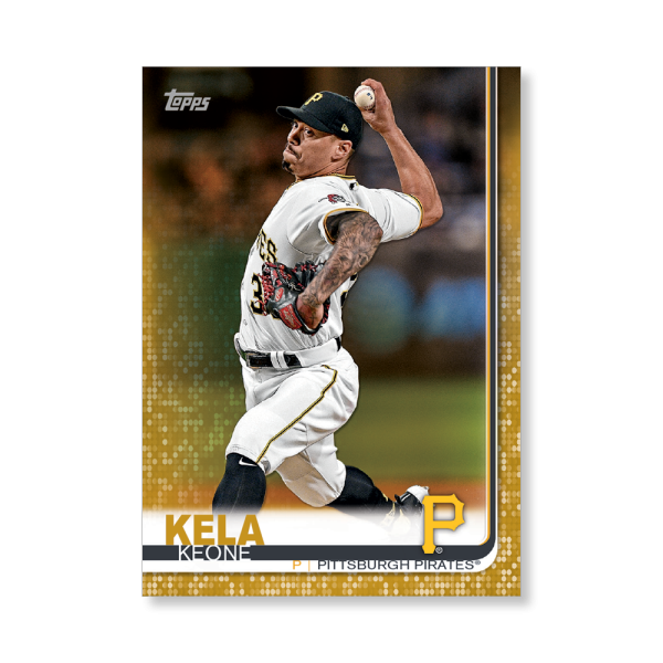 Keone Kela 2019 Topps Baseball Series 2 Veterans III Poster Gold Ed. # to 1- artbble-pos-19tbb2-1206-gold-s