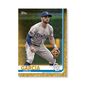 Greg Garcia 2019 Topps Baseball Series 2 Veterans III Poster Gold Ed. # to 1- artbble-pos-19tbb2-1212-gold-s