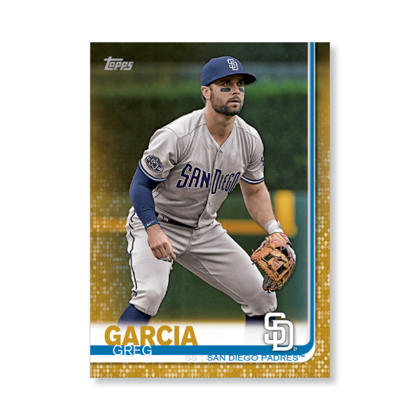 Greg Garcia 2019 Topps Baseball Series 2 Veterans III Poster Gold Ed. # to 1- artbble-pos-19tbb2-1212-gold-s
