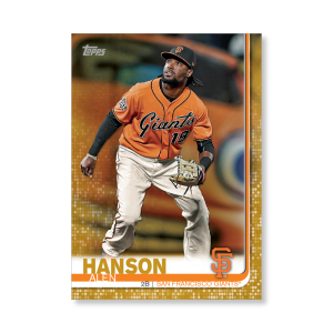 Alen Hanson 2019 Topps Baseball Series 2 Veterans III Poster Gold Ed. # to 1- artbble-pos-19tbb2-1222-gold-s