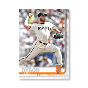 Sam Dyson 2019 Topps Baseball Series 2 Veterans III Poster # to 99- artbble-pos-19tbb2-1223-s
