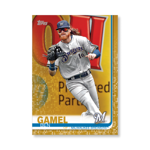 Ben Gamel 2019 Topps Baseball Series 2 Veterans III Poster Gold Ed. # to 1- artbble-pos-19tbb2-1225-gold-s