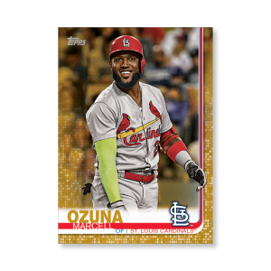 Marcell Ozuna 2019 Topps Baseball Series 2 Veterans III Poster Gold Ed. # to 1- artbble-pos-19tbb2-1232-gold-s