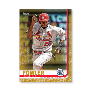 Dexter Fowler 2019 Topps Baseball Series 2 Veterans III Poster Gold Ed. # to 1- artbble-pos-19tbb2-1233-gold-s