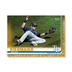 Kevin Kiermaier 2019 Topps Baseball Series 2 Veterans III Poster Gold Ed. # to 1- artbble-pos-19tbb2-1240-gold-s