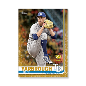 Ryan Yarbrough 2019 Topps Baseball Series 2 Veterans III Poster Gold Ed. # to 1- artbble-pos-19tbb2-1248-gold-s