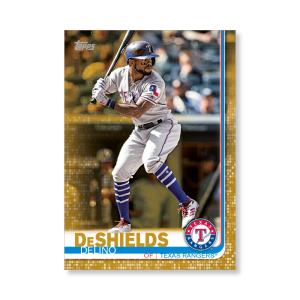 Delino DeShields 2019 Topps Baseball Series 2 Veterans III Poster Gold Ed. # to 1- artbble-pos-19tbb2-1249-gold-s
