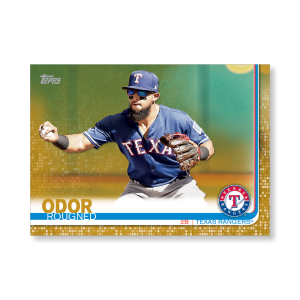 Rougned Odor 2019 Topps Baseball Series 2 Veterans III Poster Gold Ed. # to 1- artbble-pos-19tbb2-1253-gold-s