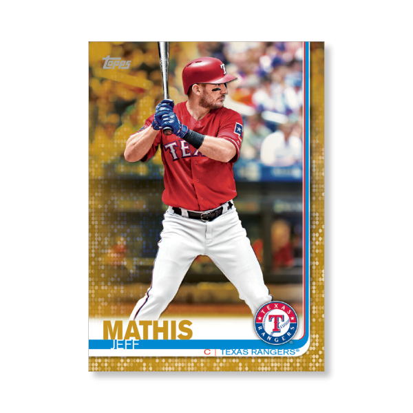 Jeff Mathis 2019 Topps Baseball Series 2 Veterans III Poster Gold Ed. # to 1- artbble-pos-19tbb2-1256-gold-s