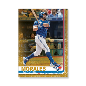 Kendrys Morales 2019 Topps Baseball Series 2 Veterans III Poster Gold Ed. # to 1- artbble-pos-19tbb2-1261-gold-s