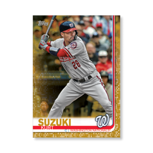 Kurt Suzuki 2019 Topps Baseball Series 2 Veterans III Poster Gold Ed. # to 1- artbble-pos-19tbb2-1266-gold-s