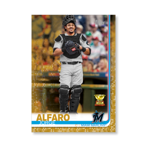 Jorge Alfaro 2019 Topps Baseball Series 2 Veterans III Poster Gold Ed. # to 1- artbble-pos-19tbb2-1270-gold-s