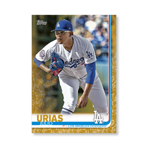 Julio Urias 2019 Topps Baseball Series 2 Veterans III Poster Gold Ed. # to 1- artbble-pos-19tbb2-1279-gold-s