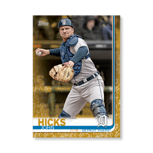 John Hicks 2019 Topps Baseball Series 2 Veterans III Poster Gold Ed. # to 1- artbble-pos-19tbb2-1280-gold-s