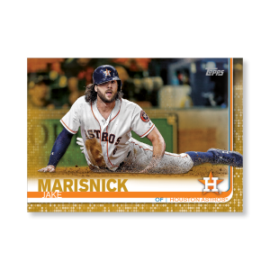 Jake Marisnick 2019 Topps Baseball Series 2 Veterans III Poster Gold Ed. # to 1- artbble-pos-19tbb2-1281-gold-s