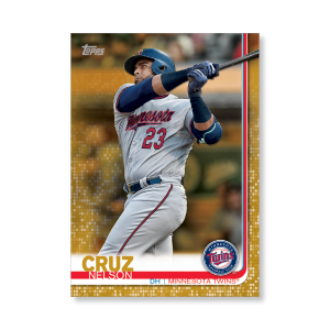 Nelson Cruz 2019 Topps Baseball Series 2 Veterans III Poster Gold Ed. # to 1- artbble-pos-19tbb2-1286-gold-s