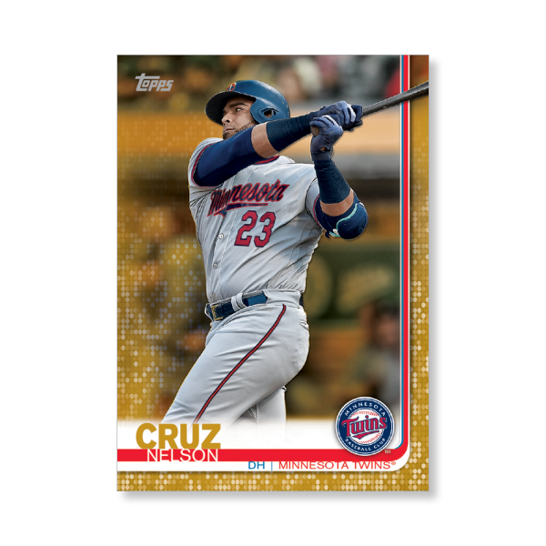 Nelson Cruz 2019 Topps Baseball Series 2 Veterans III Poster Gold Ed. # to 1- artbble-pos-19tbb2-1286-gold-s