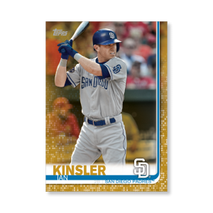 Ian Kinsler 2019 Topps Baseball Series 2 Veterans III Poster Gold Ed. # to 1- artbble-pos-19tbb2-1287-gold-s