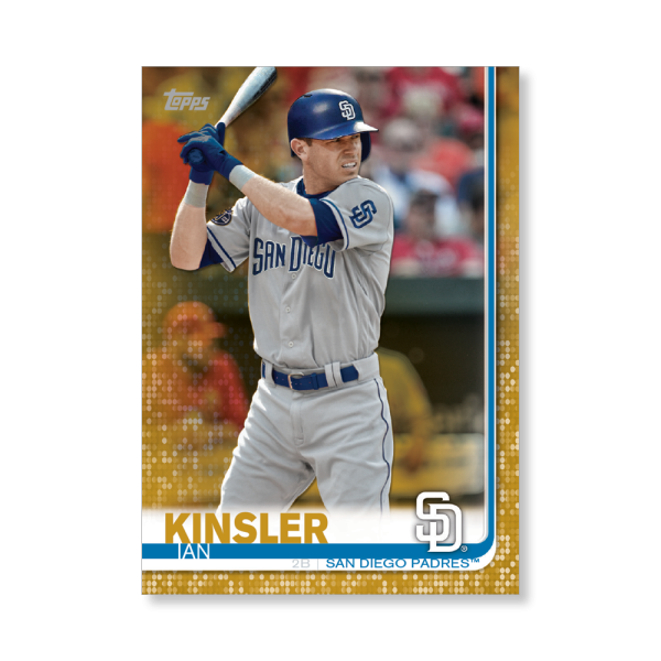 Ian Kinsler 2019 Topps Baseball Series 2 Veterans III Poster Gold Ed. # to 1- artbble-pos-19tbb2-1287-gold-s